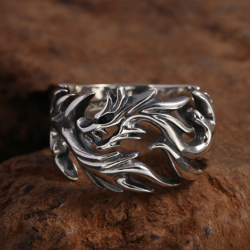 Dragon ring - viking wedding rings - viking wedding bands - mens viking rings - viking jewelry - viking rings