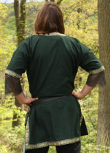 Viking Clothing - Viking Shirts - Viking Tunic - Viking Men's Cotton Linen Short Sleeve Tunic