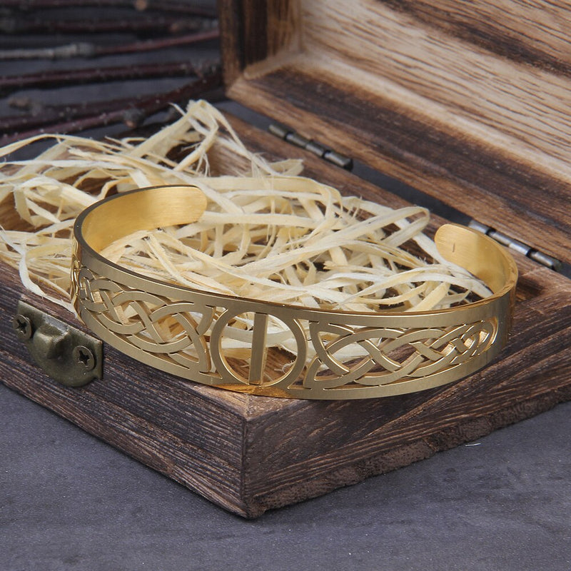 Valknut Viking Bracelet - Valknut Wristband - Viking Jewelry - Stainless Steel - Norse Bracelet 