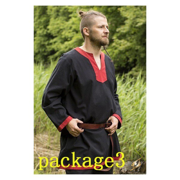 Viking Clothing - Viking Shirt - Viking Tunic - Viking Men's Fashion Shirt Long Sleeve