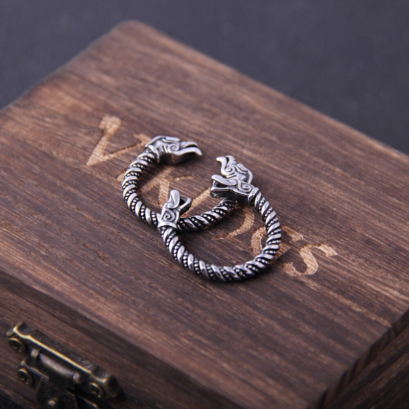Dragon Viking Ring - Viking Wedding Bands - Mens Viking Rings - Viking Jewelry