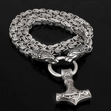 Thors Hammer Necklace - Mjolnir - Fenrir Viking Necklace - Viking Jewelry