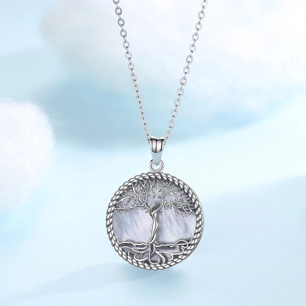 925 Sterling Silver Tree of Life Necklace - Viking Jewelry - Stainless Steel - Viking Necklace