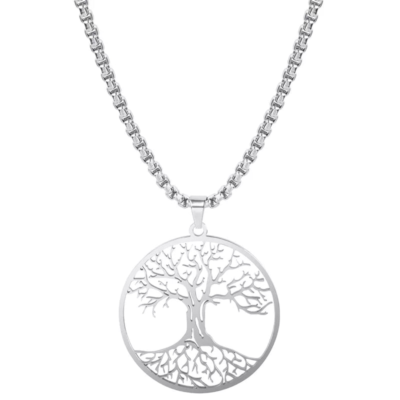 Tree of Life Necklace - Viking Jewelry - Stainless Steel - Viking Necklace