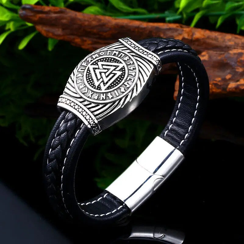 Vegvisir Runic Viking Bracelet - Viking Arm Ring - Viking Jewelry - Rune Viking Bracelet