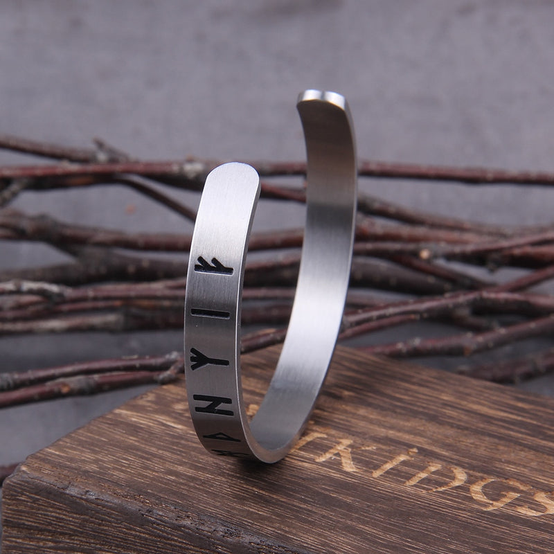 Runic Viking Bracelet - Stainless Steel - Viking jewelry - Rune Bracelet 