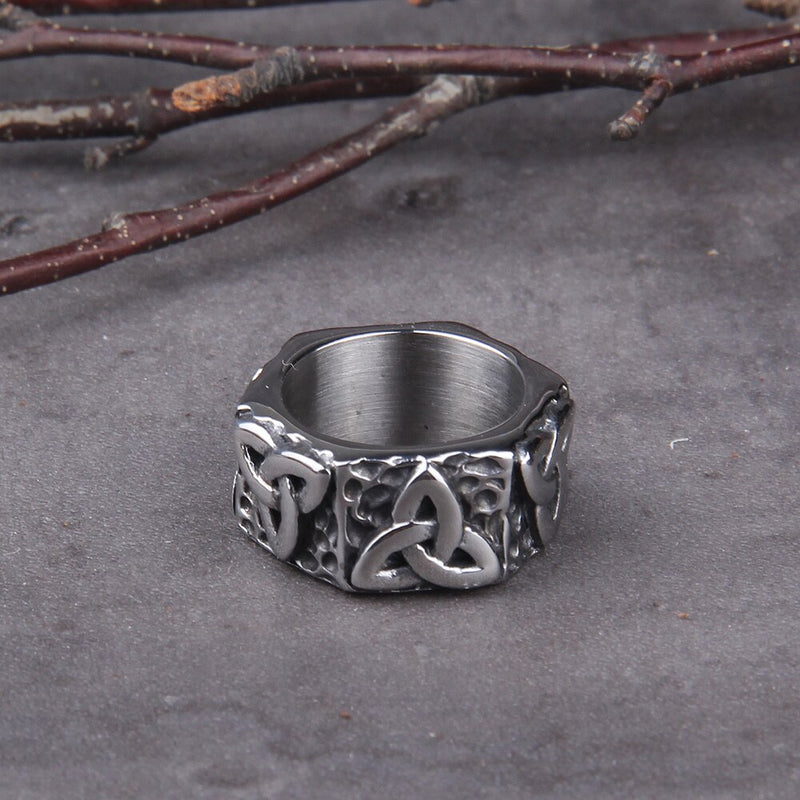 Celtic Knot Viking Ring - Viking Jewelry - Mens Viking Rings - Stainless Steel - Viking Wedding Rings