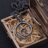 Celtic Spiral Knot Necklace - Viking Necklace - Viking Jewelry - Stainless Steel