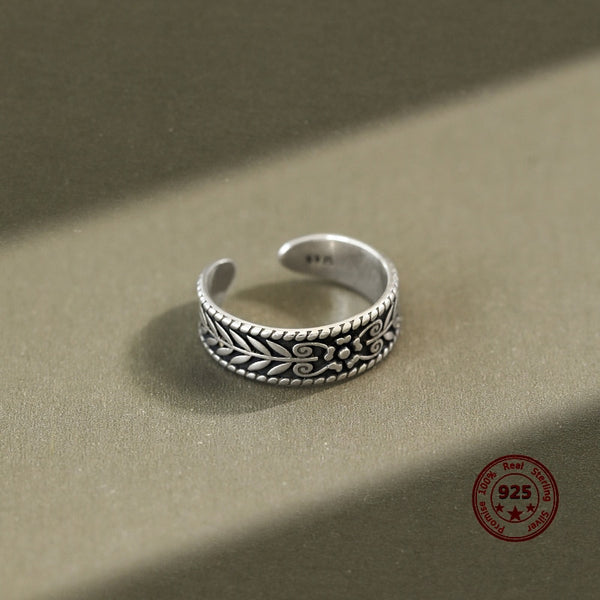Pure .925 Sterling Silver Viking Wedding Bands - Viking Wedding Rings - Womens Viking Jewelry - Viking Ring