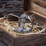 Hammer of Thor Viking Ring   Mjolnir   Viking Rings   Mens Viking Rings  Norse Ring