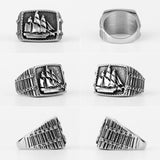 Starboard Viking Ring - Mens Viking Rings - Stainless Steel - Viking Jewelry