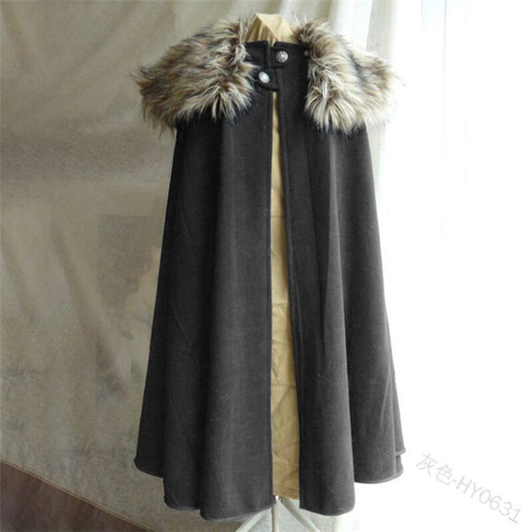 Viking Clothing - Viking Cloak - Viking Dress - Viking Clothes - Viking Womens Costume Long Cape Cloak