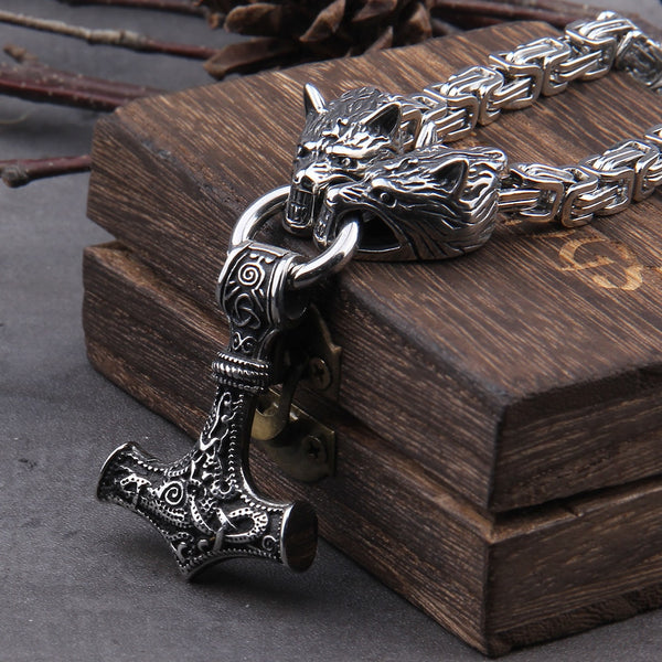 FaithHeart Vikings Necklace for Men Thors Hammer Pendant Nordic Jewellery  Stainless Steel Norse Mjolnir Charm Talisman Amulet Necklaces Viking Gifts  for Boys : Amazon.co.uk: Fashion