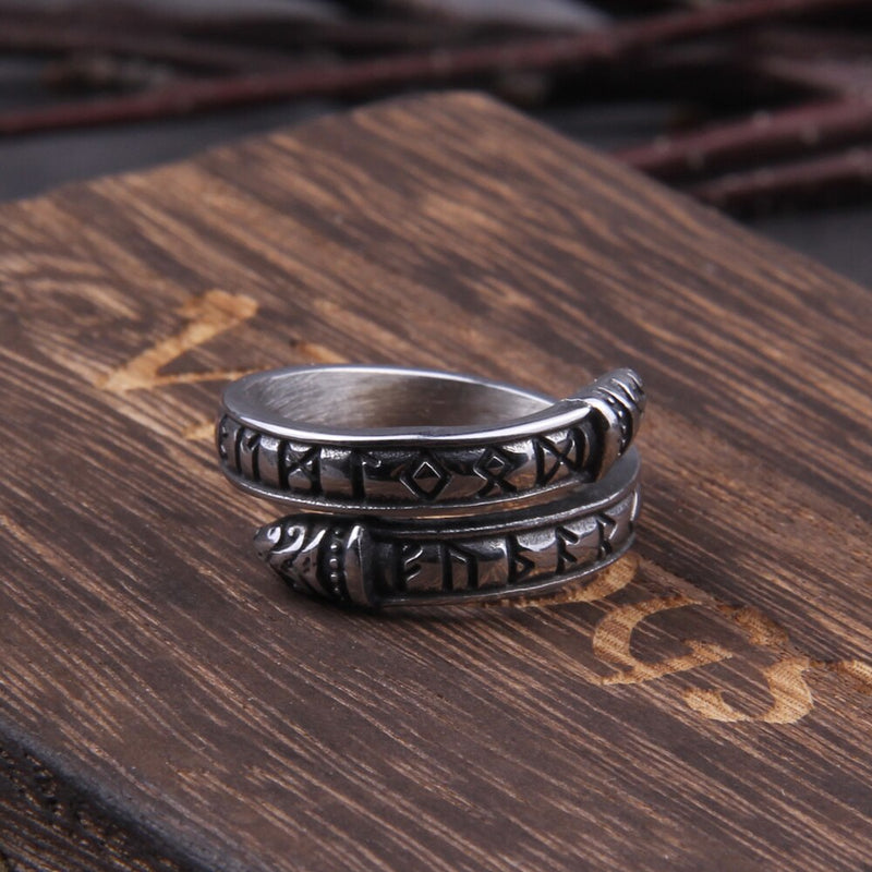 Odins Rune Ring - Runic Ring - Viking Rings - Viking Jewelry - Viking Wedding Rings - Viking Wedding Bands