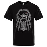 Viking Clothing - Viking Clothes - Viking Shirts - Viking T Shirt - Viking Men's Odin Cotton Linen Short Sleeve Shirt