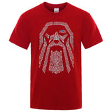 Viking Clothing - Viking Clothes - Viking Shirts - Viking T Shirt - Viking Men's Odin Cotton Linen Short Sleeve Shirt