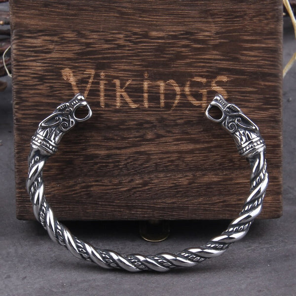 Fenrir Viking Bracelet - Viking Arm Ring - Norse Wolf Viking Bracelet - Viking Jewelry
