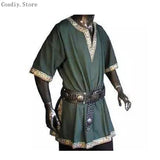 Viking Tunic - Viking Clothing - Viking Shirt - Viking Clothes -Viking Men's Cotton Shirt Long Sleeve