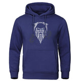 Viking Clothing - Viking Clothes - Viking Shirt - Viking Men's Odin Cotton Linen Long Sleeve Hoodies