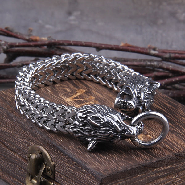 Buy Viking Bracelet Bronze Odin's Wolves Viking Jewelry Online in India -  Etsy