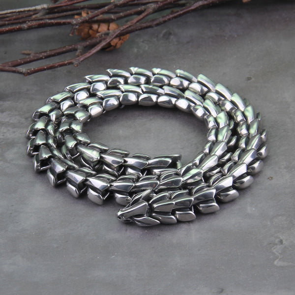 Viking Ouroboros Necklace - Viking Jewelry - Jormungandr Necklace - Viking Necklace - Norse Jewelry