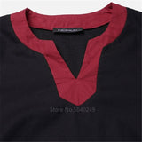 Viking Clothing - Viking Shirts - Viking Tunic - Viking Men's Fashion Polyester Shirt Long Sleeve