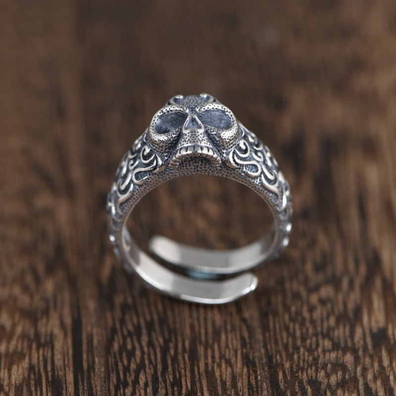 His and Hers Matching Skull Wedding Ring Set Simulated Diamond Gun Metal  Finish | eBay