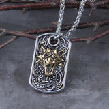 Celtic wolf necklace  jewelry stainless steel  pendant chain men women high quality norse  viking hypoallergenic