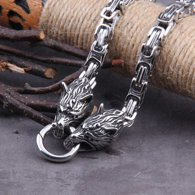 Hammer of Thor Necklace  - Mjolnir Hammer of the Thunder God - Norse Viking Jewelry Pendant & Chain - Stainless Steel - Celtic