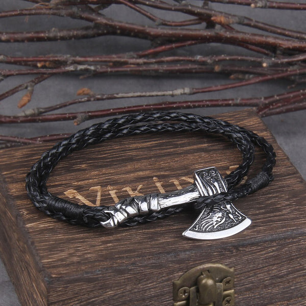 Viking Bracelet Nordic Viking Valknut Axe Amulet Charm | Viking Sons Of Odin