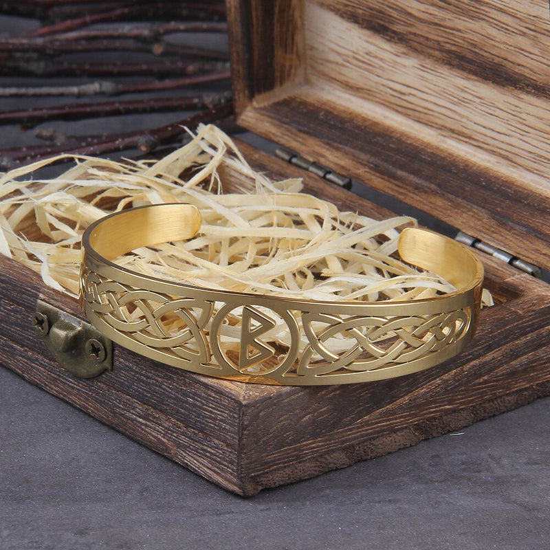 Valknut Viking Bracelet - Valknut Wristband - Viking Jewelry - Stainless Steel - Norse Bracelet