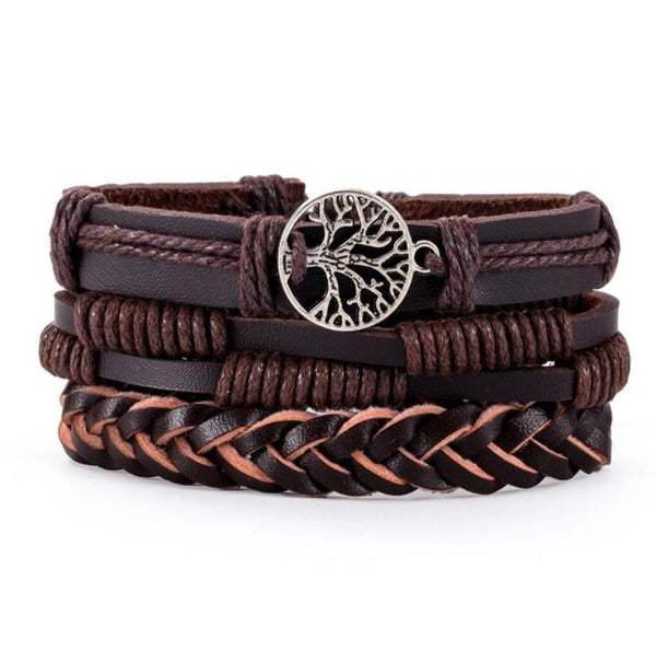 Tree of Life Leather Bracelet - Viking Bracelet - Viking Jewelry - Norse Bracelet 