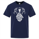 Viking Clothing - Viking T-Shirt - Viking Clothes - Viking Shirt - Viking Men's Fashion Cotton Linen Shirt short Sleeve