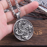 Dragon Viking Necklace - Stainless Steel - Norse Necklace - Viking Jewelry