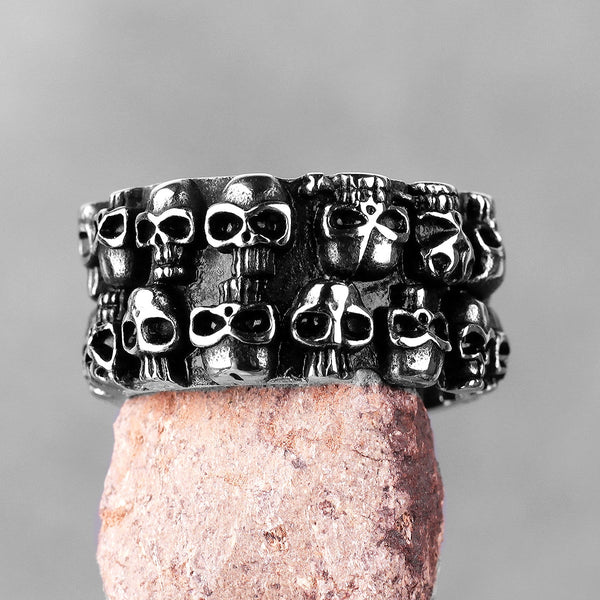 Death is Coming Viking Ring - Viking Jewelry - Mens Viking Rings - Skull Ring 