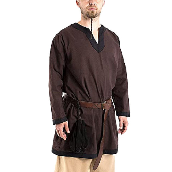 Viking Tunic - Viking Clothing - Viking Shirt - Viking Clothes - Viking Men's Cotton Shirt Long Sleeve