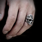 Busted Skull Viking Ring - Mens Viking Rings - Viking Rings - Viking Jewelry
