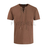Viking Clothing - Viking Shirt - Viking Tunic - Viking Clothes - Viking Men's Fashion Short Sleeve Shirt