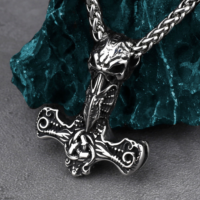 Thors Hammer Necklace - Celtic Knot Mjolnir - Viking Necklace - Viking Jewelry