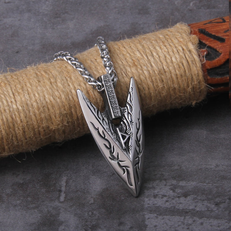 Spear Gungnir Viking Necklace - Viking Jewelry - Stainless Steel