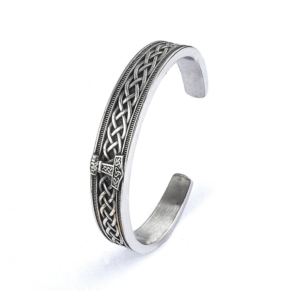 Celtic Knot Viking Bracelet - Viking Arm Ring - Thors Mjolnir Viking Bracelet - Viking Jewelry
