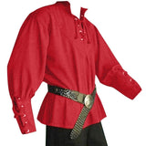 Viking Clothing - Viking Shirt - Viking Tunic - Viking Clothes - Viking Men's Renaissance Long Sleeve Shirt