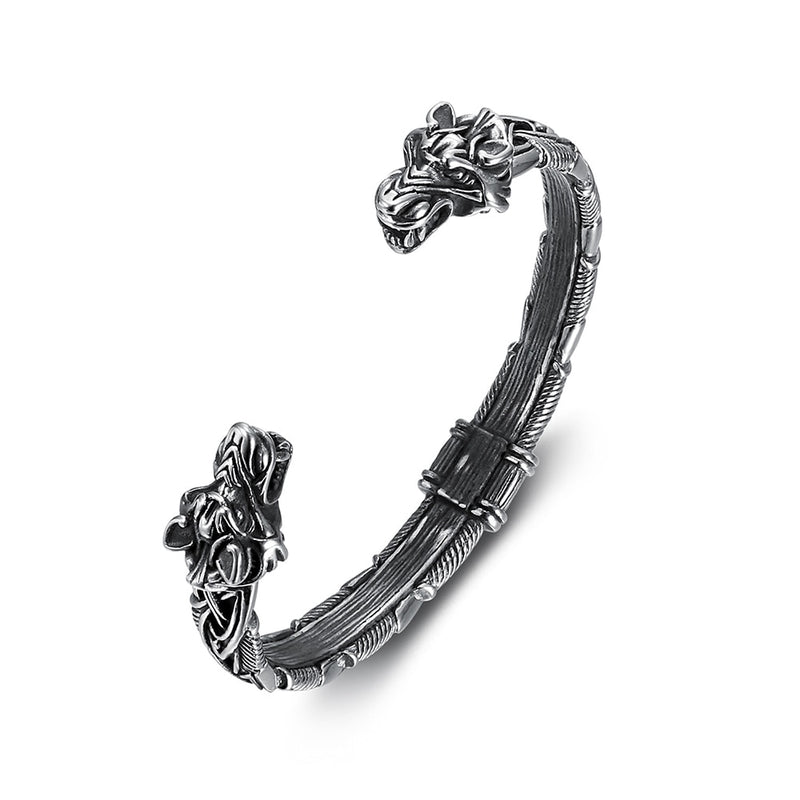 Tiger Viking Bracelet - Viking Arm Ring - Viking Jewelry - Adjustable - Stainless Steel