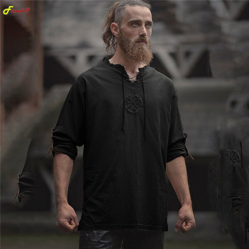 Viking Clothing - Viking Shirt - Viking Tunic - Viking Men's Long Sleeve Shirt