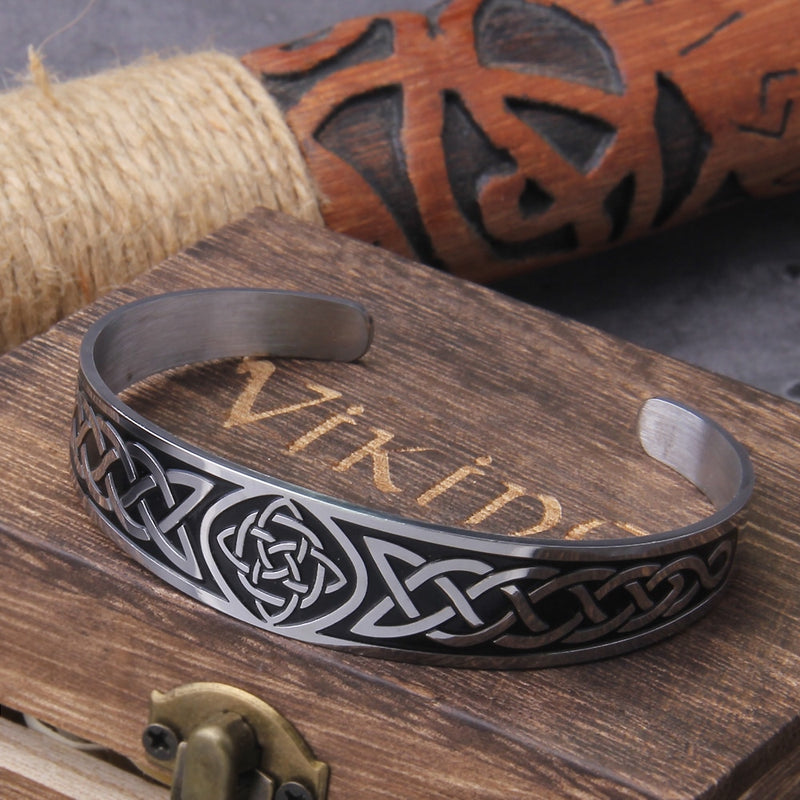 Celtic Knot Viking Bracelet - Viking Arm Ring - Viking Jewelry - Tree of Life - Stainless Steel