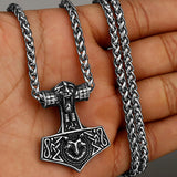 Thors Hammer Necklace - Odim Goat Mjolnir Necklace - Viking Necklace - Viking Jewelry