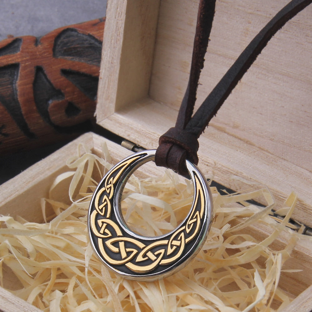 Mens Irish Jewelry | Sterling Silver & 10k Gold Ingot Celtic Knot Pendant  at IrishShop.com | IJSV46455