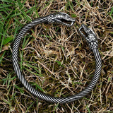 Dragon Viking Bracelet - Viking Arm Ring - Viking Jewelry - Adjustable