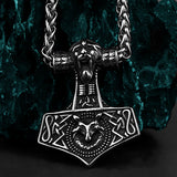 Thors Hammer Necklace - Odim Goat Mjolnir Necklace - Viking Necklace - Viking Jewelry