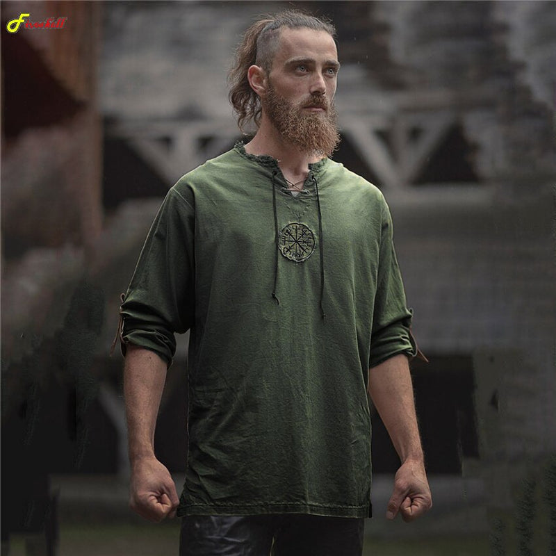 Viking Clothing - Viking Shirt - Viking Tunic - Viking Men's Long Sleeve Shirt
